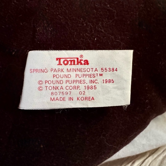 Vintage 1985 Tonka Pound Puppies Dark Brown Plush - Picture 7 of 7